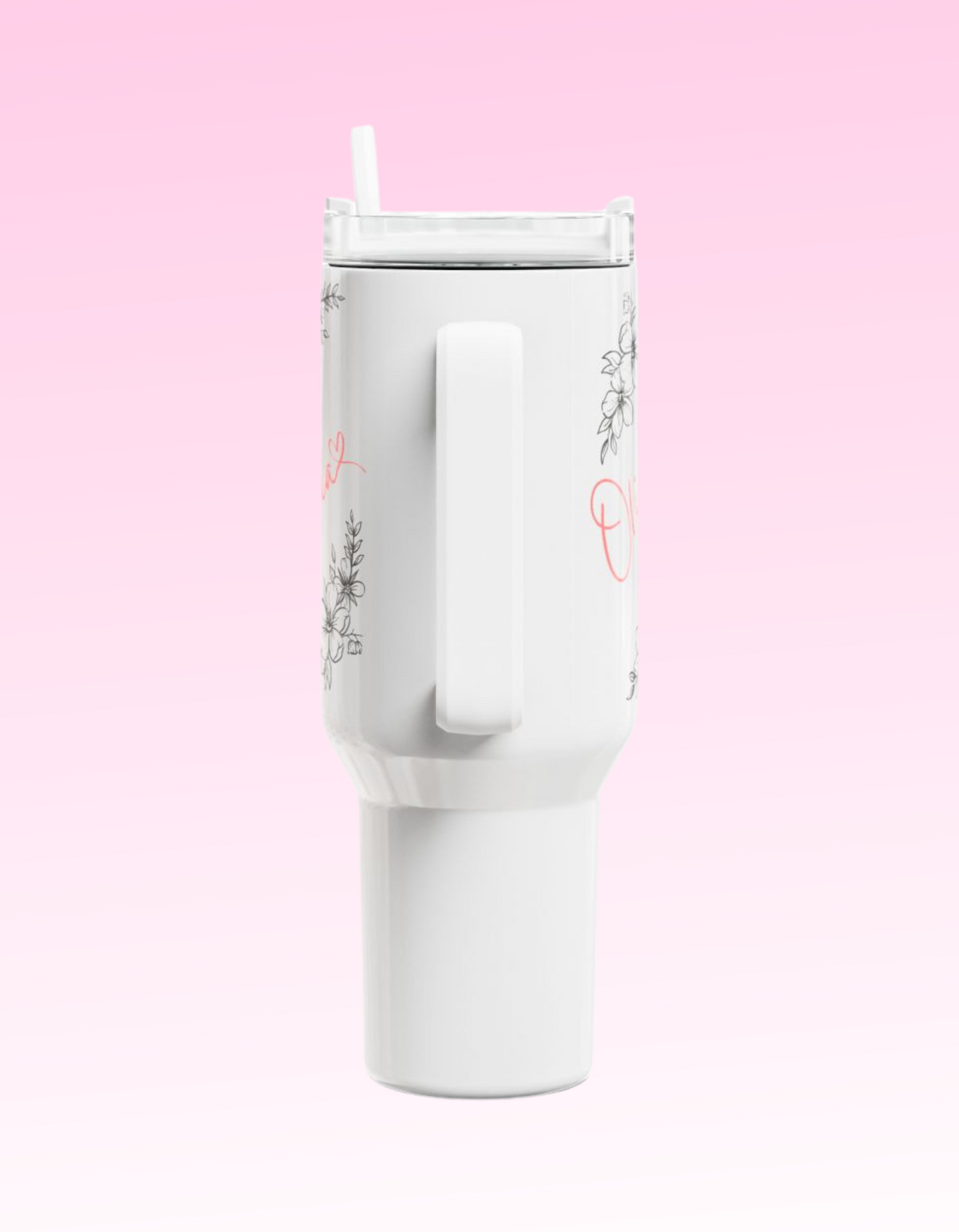 Personalized Name Tumbler , Motivational Quote- 40oz Inspirational Drinkware