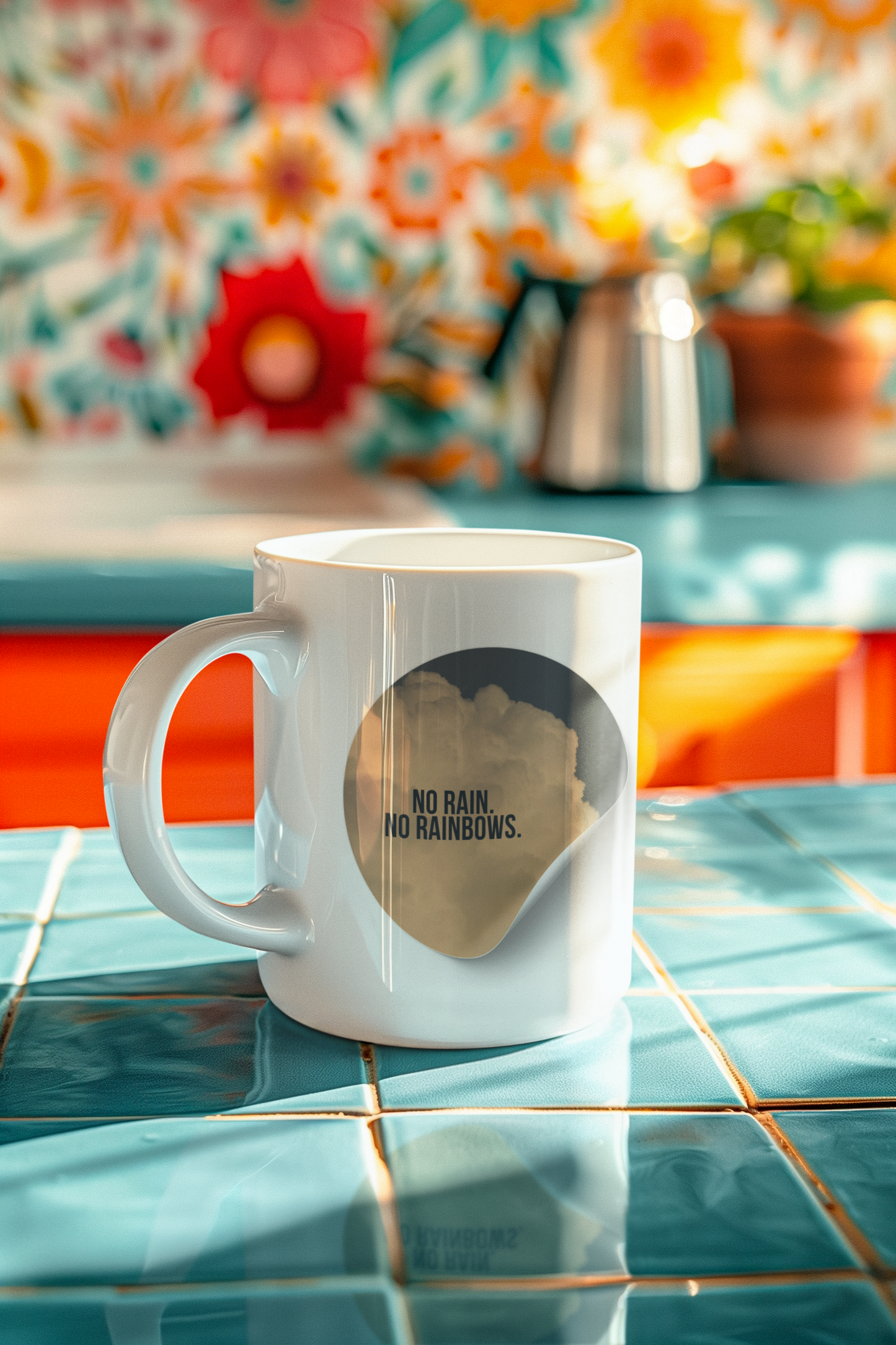 NO RAIN, NO RAINBOWS - 11oz Ceramic Cup
