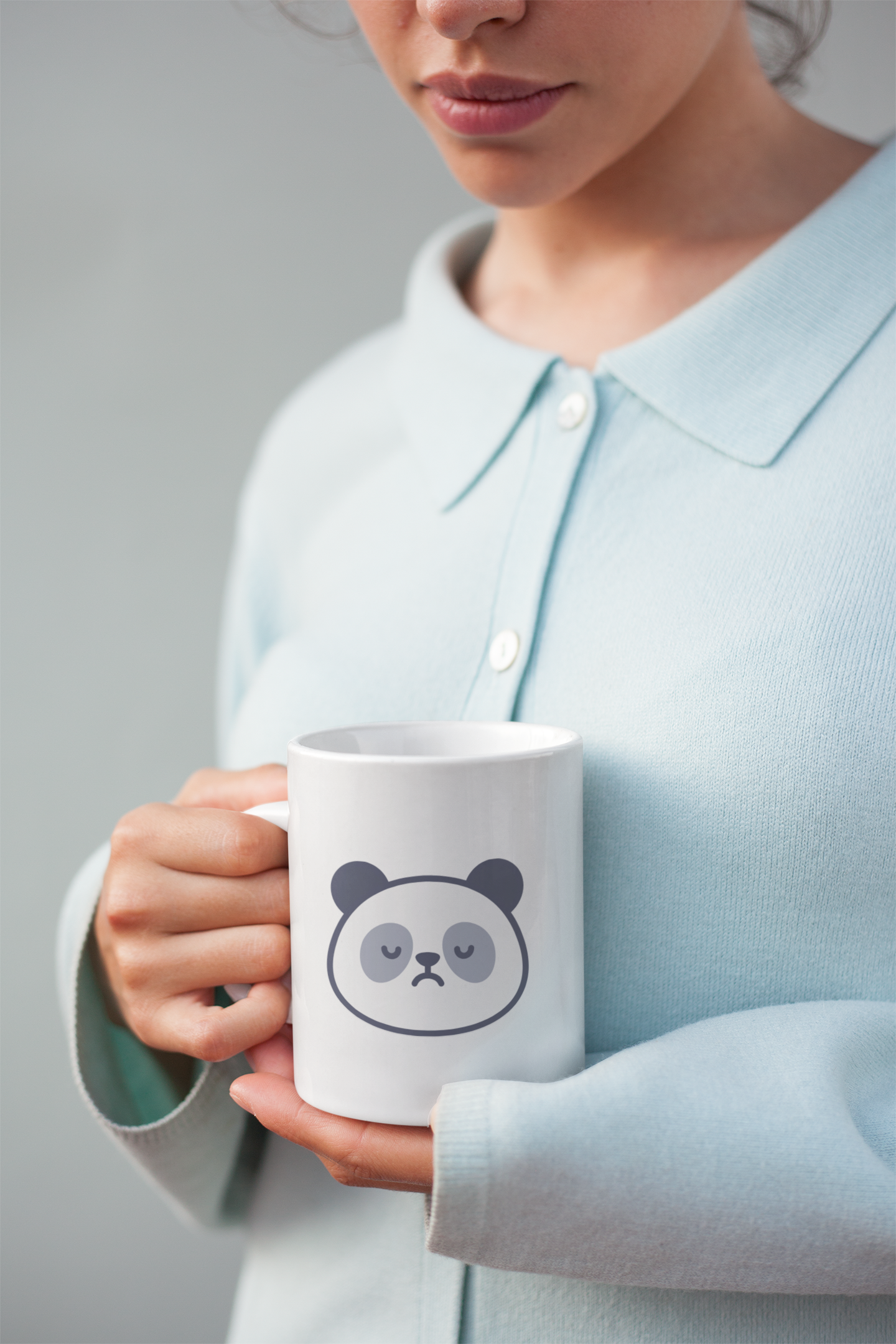 Panda Coffee Mug - 'Just Give Me My Coffee' - Cute 11oz Ceramic Cups for Animal Lovers