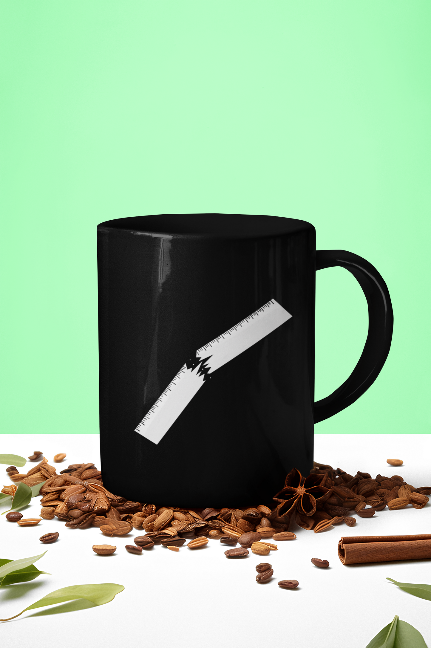 Black Mug with 'Break the Rules' Design - Perfect Gift for Creative Minds